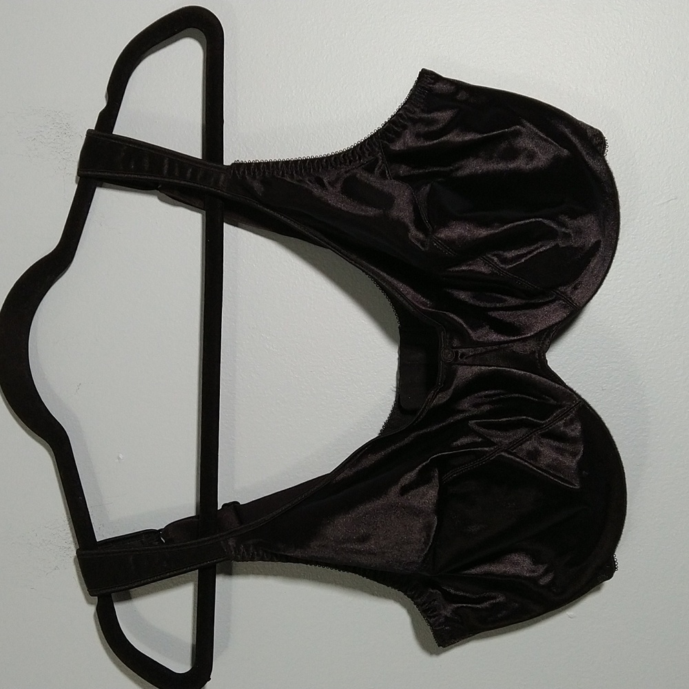 Just My Size Bra 40DD Black Underwire Padded Shoulder Adjustable Straps #1151